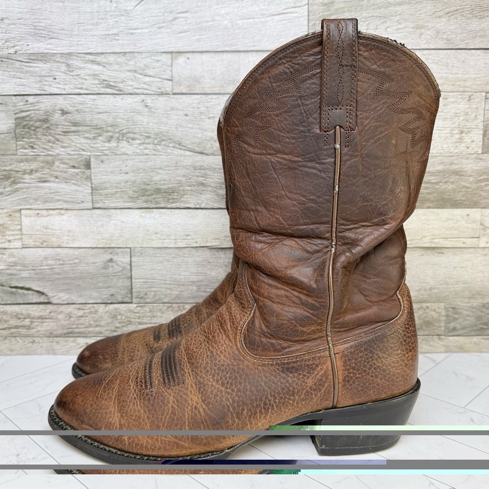Ariat Cowboy Boots - Mens 13 D - Heritage Roper Western Brown Leather Round Toe